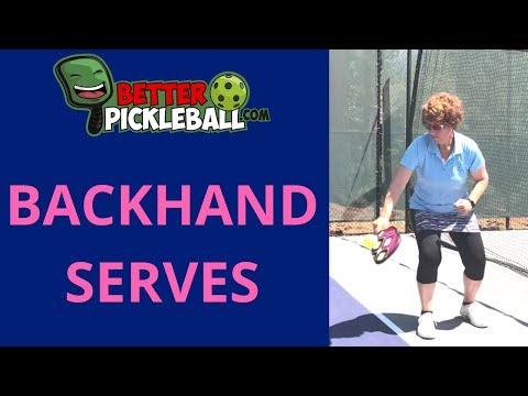 Pickleball Backhand Serve