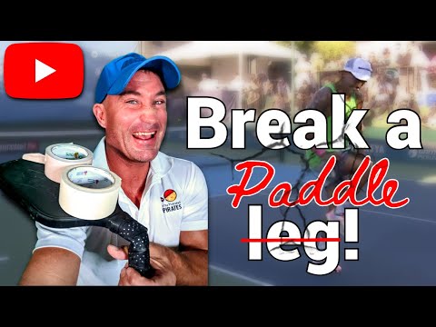 How to Break Your Pickleball Paddle Right