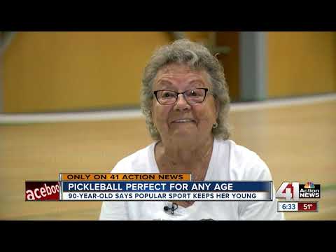90-year-old plays pickleball for more than just fun