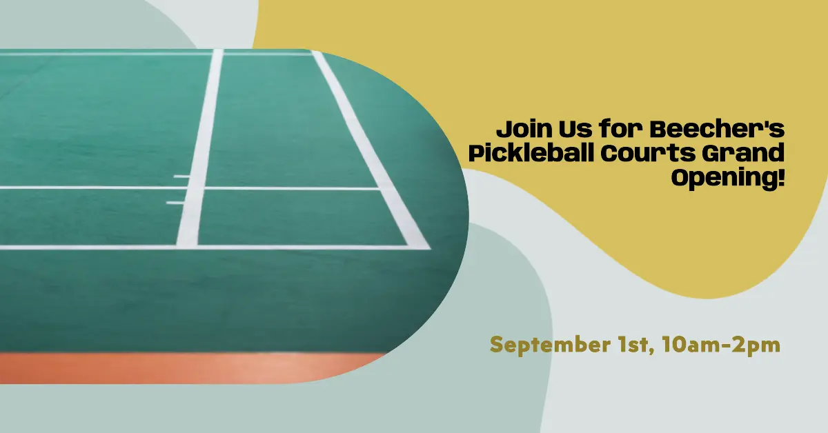 Beecher’S Pickleball Courts Grand Opening On September 1St – Join Us!