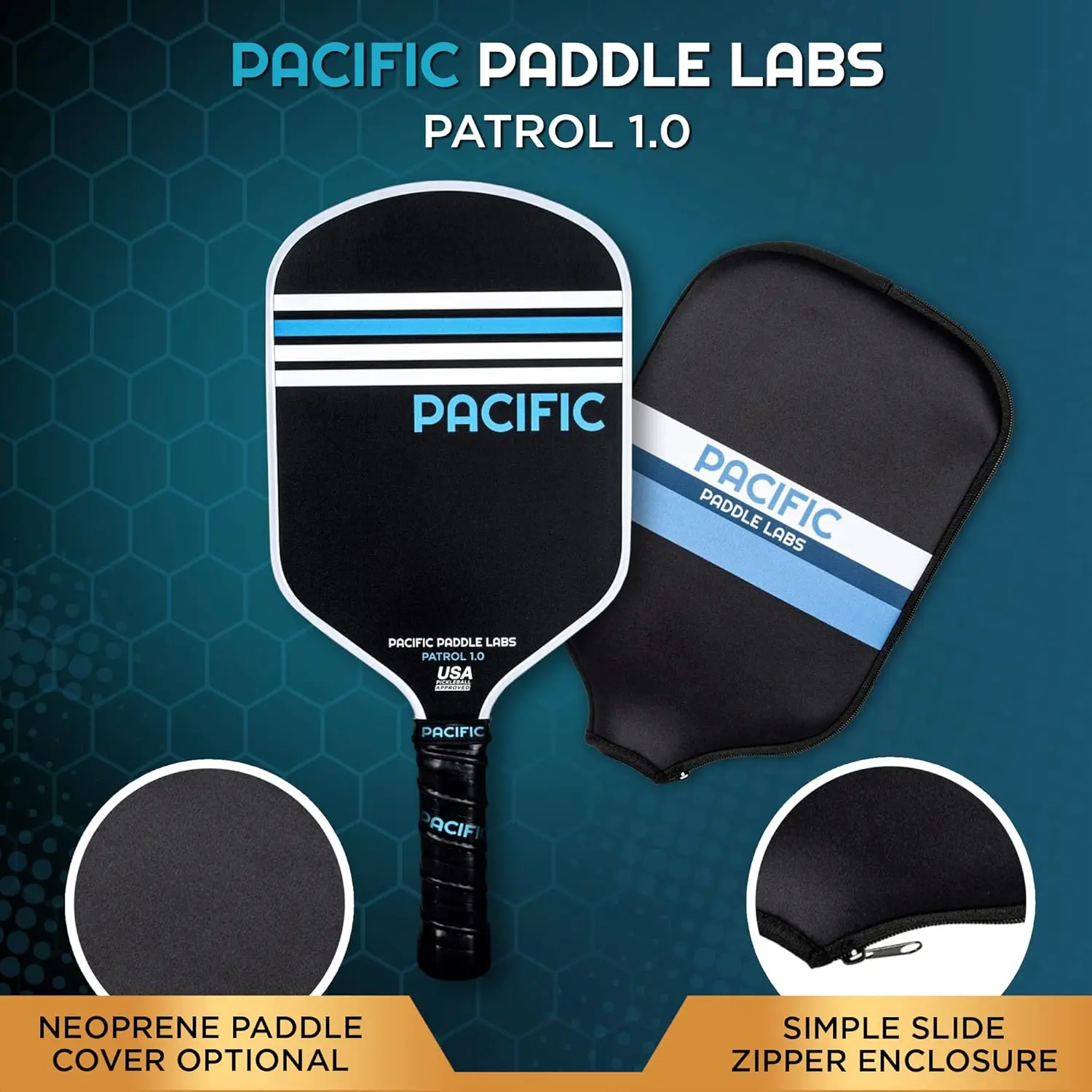 Pacific Paddle Labs Patrol 1.0 Pickleball Paddle Review Pickleballspots.com Pickleball Paddle Pacific Paddle Labs Patrol 1.0 Sports Equipment Racquet Sports. 3