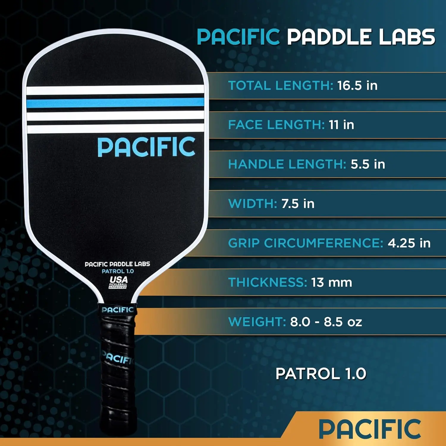 Pacific Paddle Labs Patrol 1.0 Pickleball Paddle Review Pickleballspots.com Pickleball Paddle Pacific Paddle Labs Patrol 1.0 Sports Equipment Racquet Sports. 5