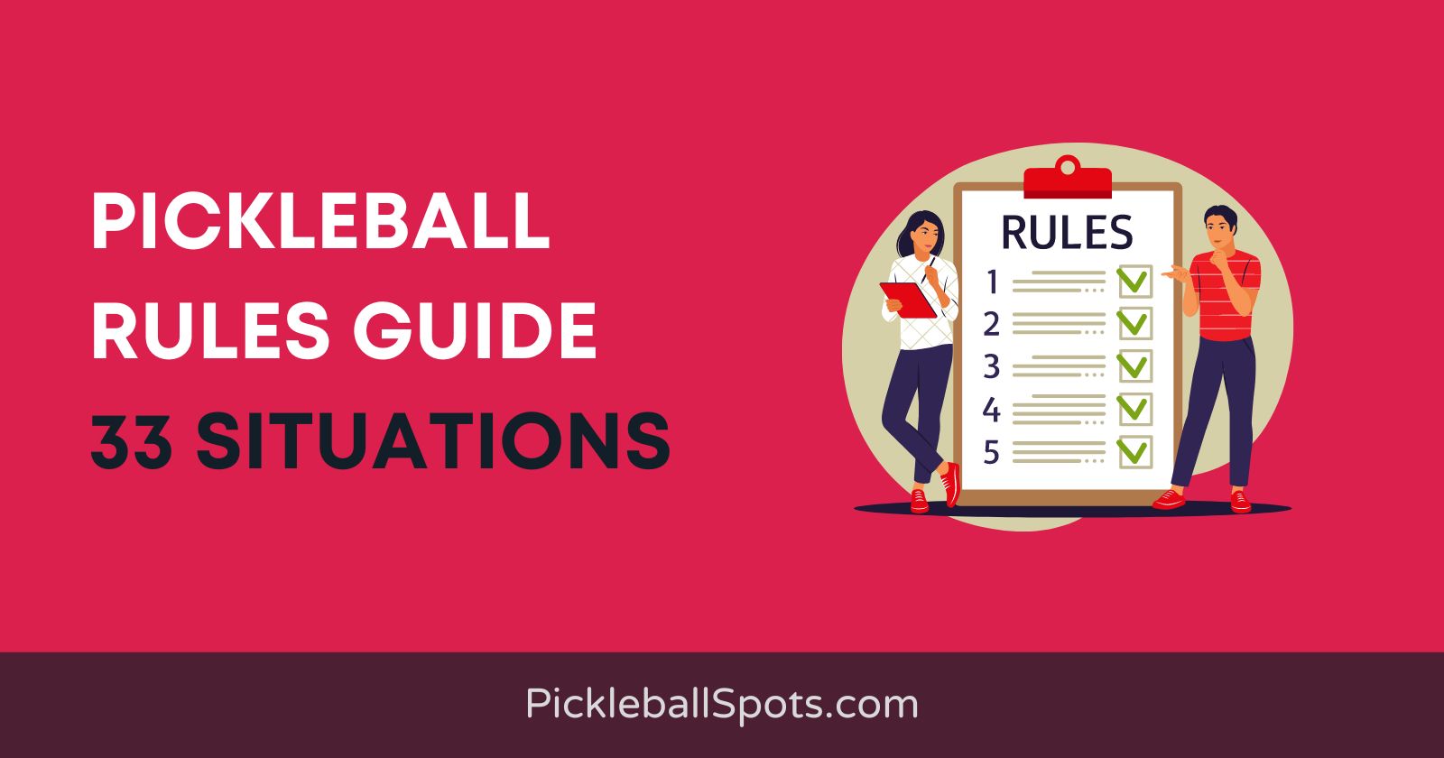 Pickleball Rules Guide 33 Situations