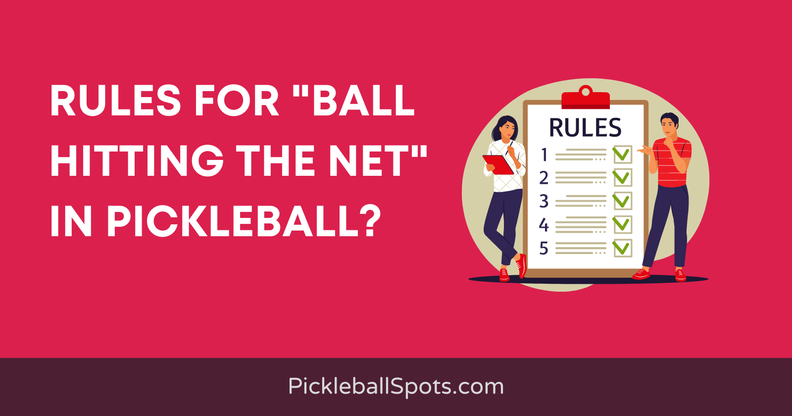 Net Hit Rules In Pickleball