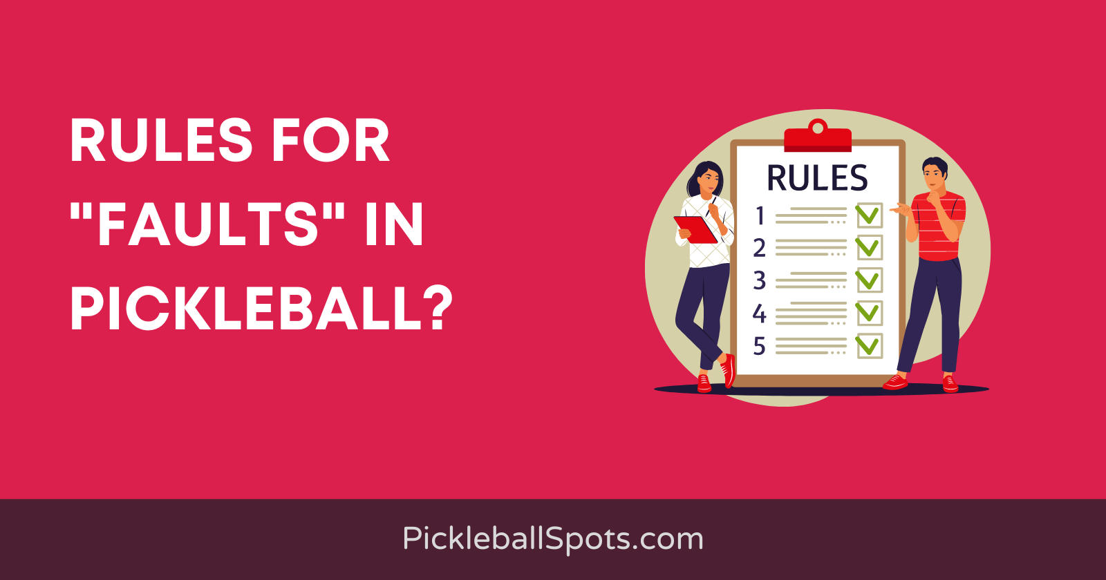 Fault Rules In Pickleball