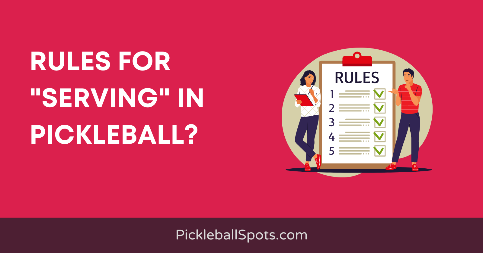 Serving Rules In Pickleball