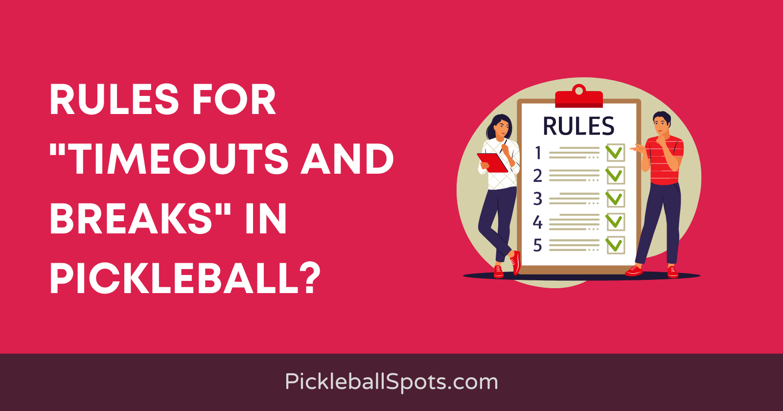 Timeout Rules In Pickleball