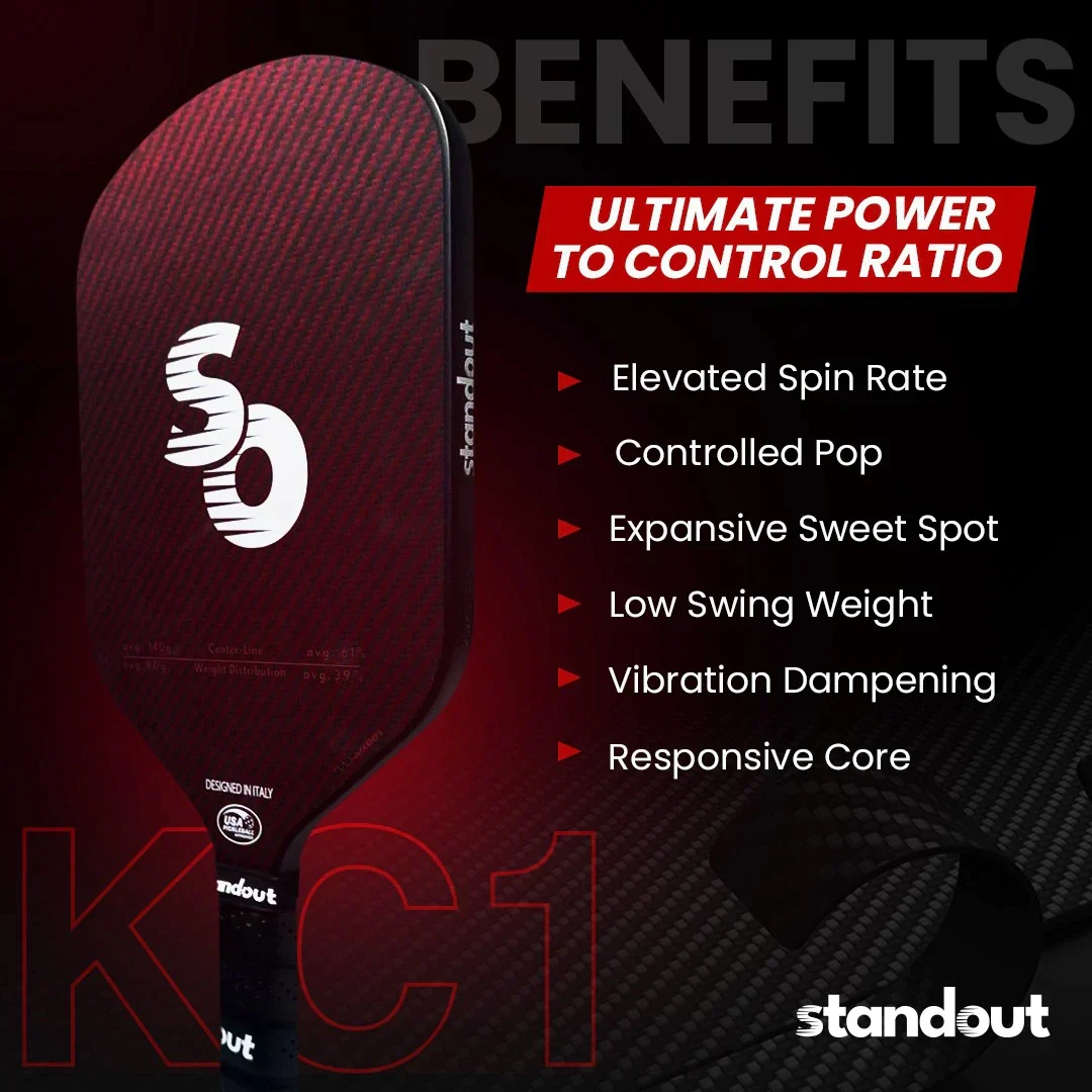 Standout Kc1 16Mm Edgeless Pickleball Paddle