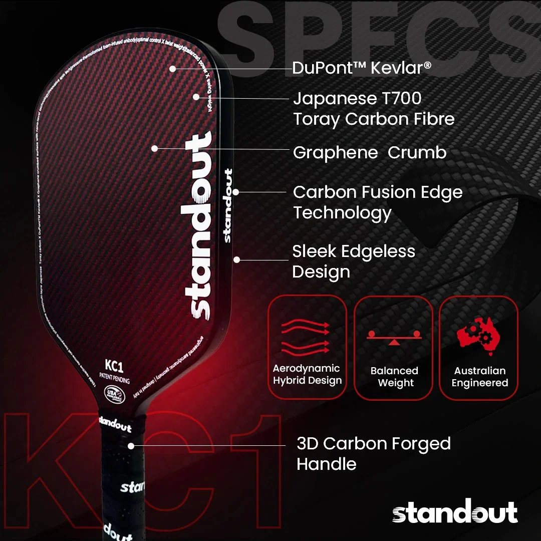 Standout Kc1 16Mm Edgeless Pickleball Paddle