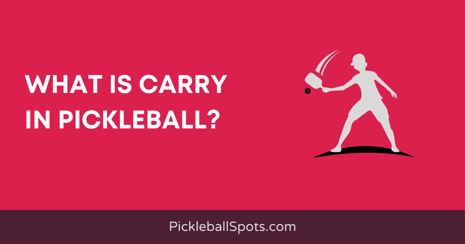 What Is Carry In Pickleball