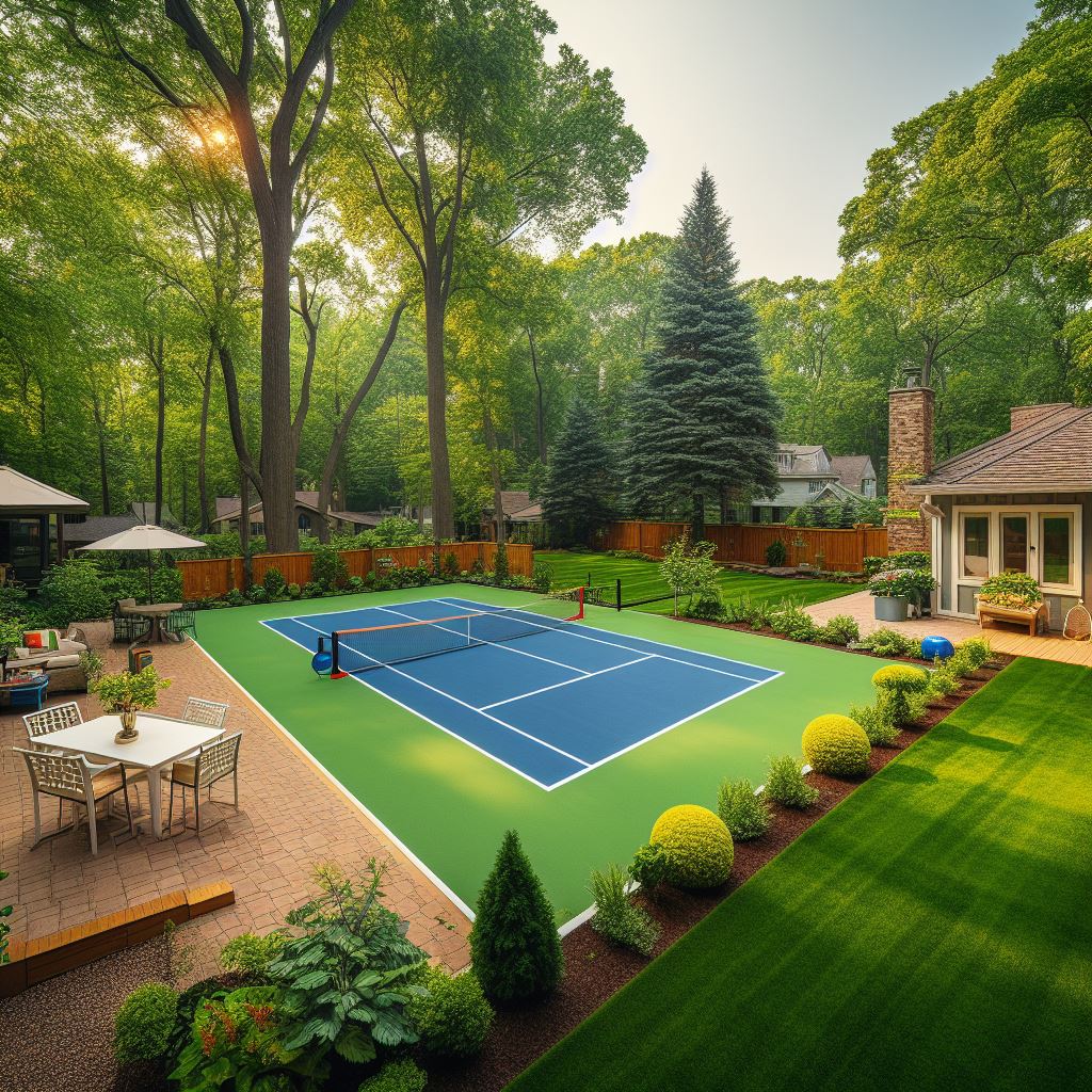 Pickleball Court And The Backyard Space 3