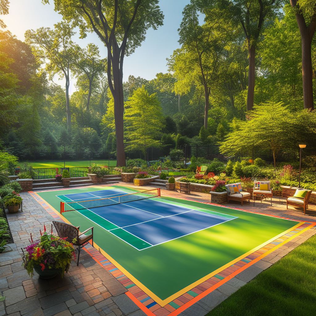 Pickleball Court And The Backyard Space
